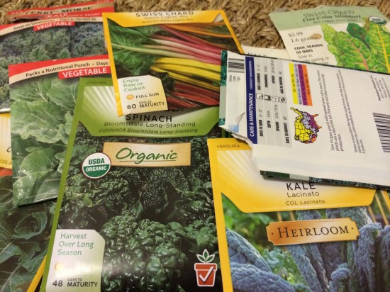 Gardening Seed Packets